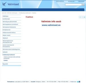 Kaebuse esitamise info on kustunud ja asendunud viitega valimised.ee lehele